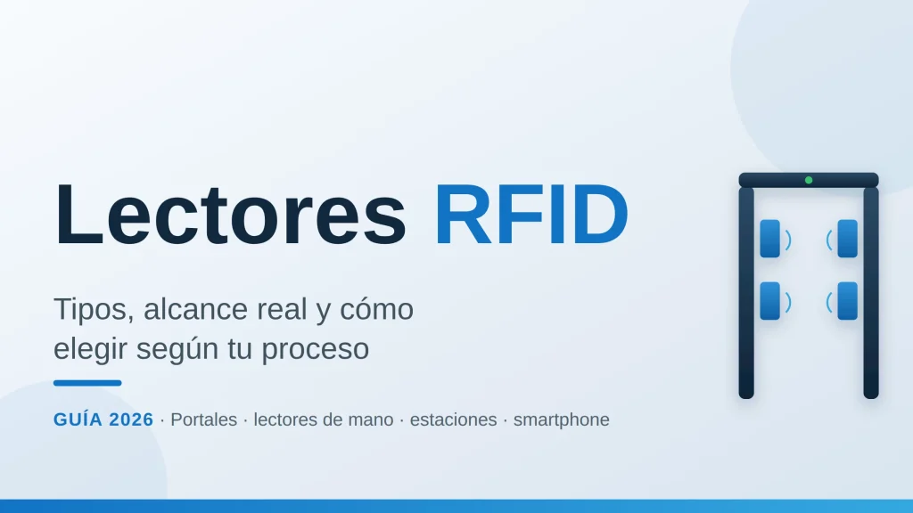 Tipos de lectores RFID UHF: portal fijo y lector de mano