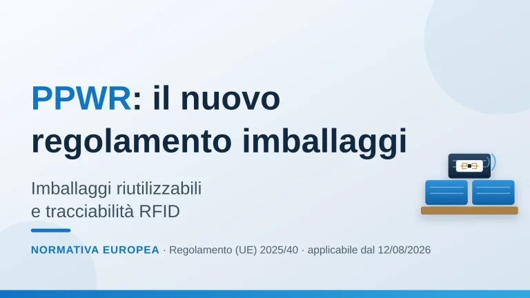 PPWR: Quali sono i requisiti delle nuove normative europee in materia di imballaggi e in che modo la tecnologia RFID può contribuire al loro rispetto?
