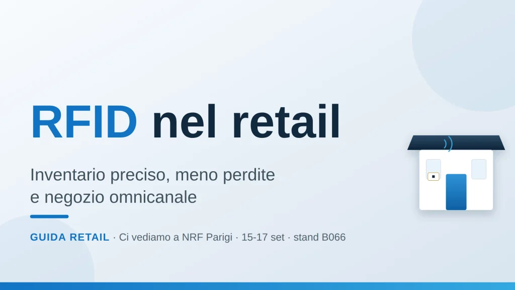 RFID nel retail: inventario del negozio con etichette RFID e stock in tempo reale
