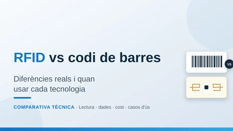 RFID vs codis de barres: diferències i quan utilitzar cadascun