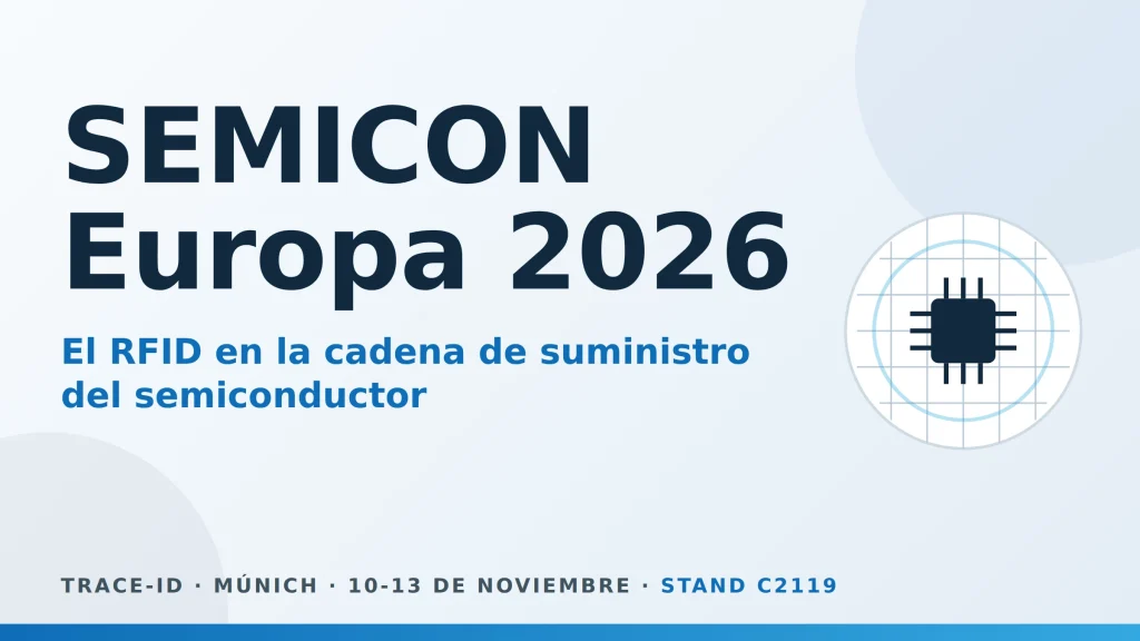 Trace-ID en SEMICON Europa 2026, Múnich, stand C2119: el RFID en la cadena de suministro del semiconductor